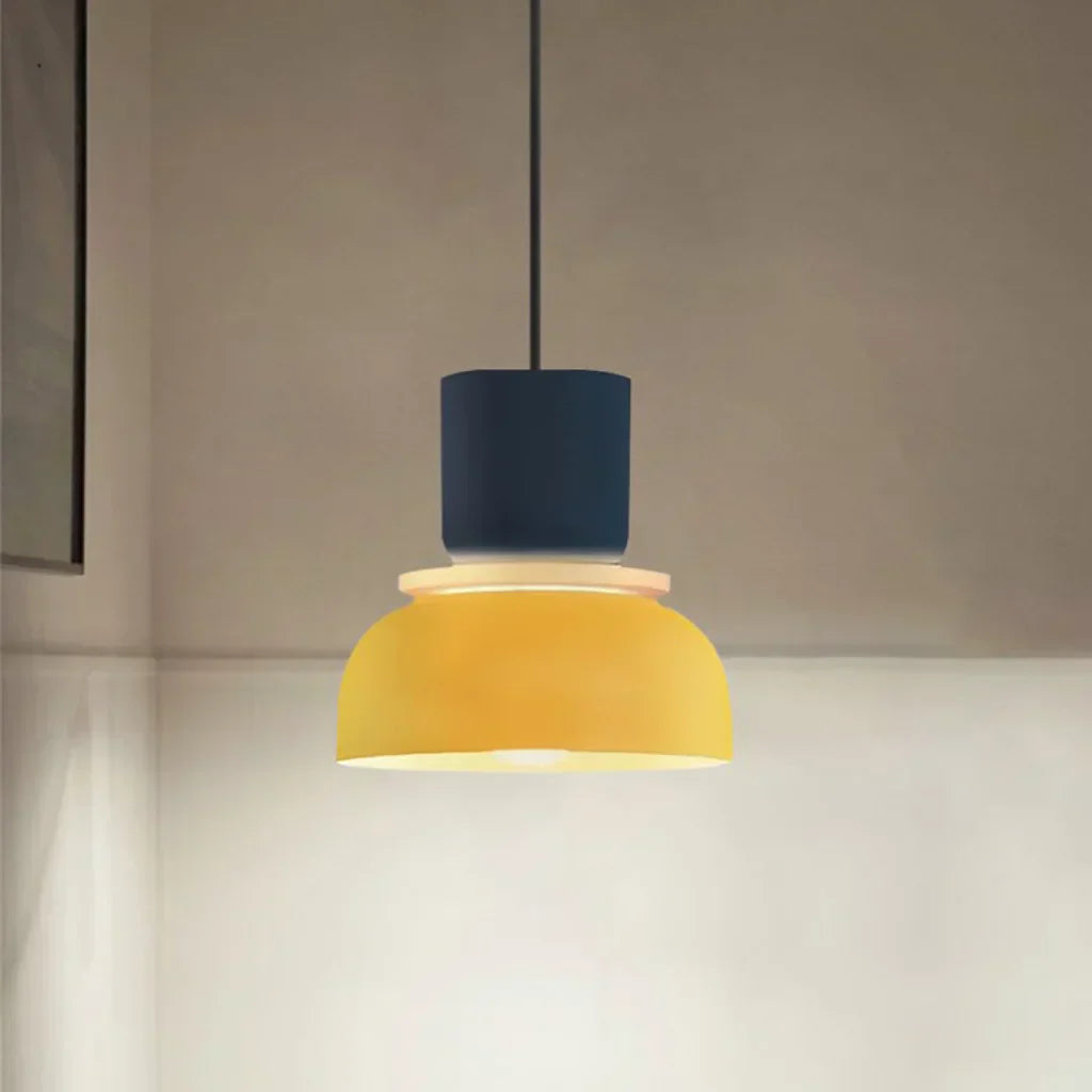 Skorter | Nordic Color Block Pendant Light Fixture - Modern Hanging Lamp for Kitchen & Dining Room