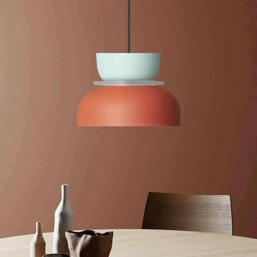 Skorter | Nordic Color Block Pendant Light Fixture - Modern Hanging Lamp for Kitchen & Dining Room