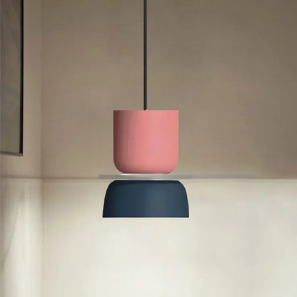 Skorter | Nordic Color Block Pendant Light Fixture - Modern Hanging Lamp for Kitchen & Dining Room