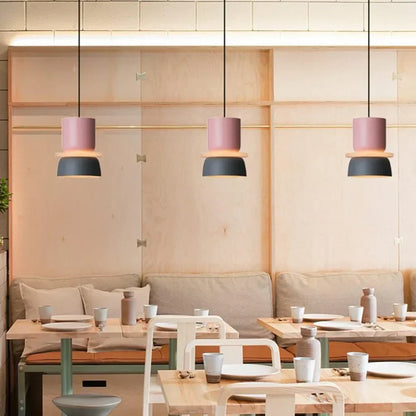 Skorter | Nordic Color Block Pendant Light Fixture - Modern Hanging Lamp for Kitchen & Dining Room