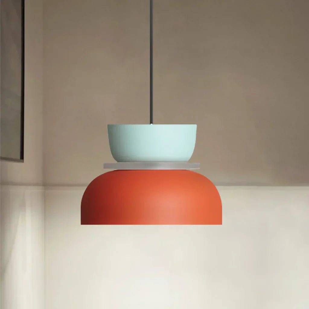 Skorter | Nordic Color Block Pendant Light Fixture - Modern Hanging Lamp for Kitchen & Dining Room
