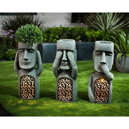 Skorter | Solar-Resin Garden Statues for Enchanting Atmosphere