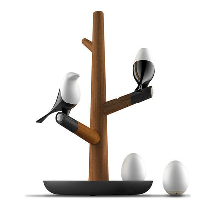 Skorter | Magpie Bird USB Charger Night Light Intelligent Vibration Induction LED Desk Lamp Small Egg LED Light Home Decor Lamp Gifts