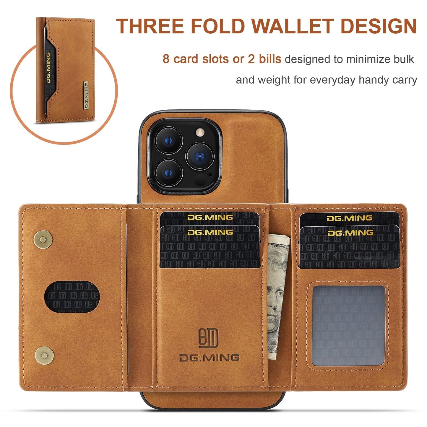 Skorter | 2 in 1 detachable leather wallet case for iPhone