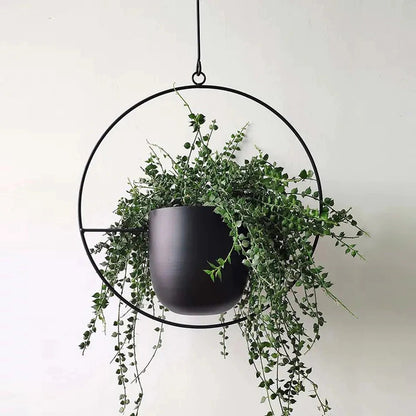 Skorter | DecoBloom Hanging Planter – Elegant Indoor & Outdoor Metal Plant Pot with Chain