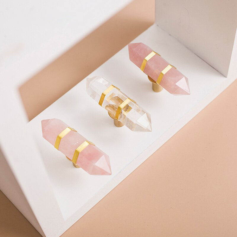 Skorter | Elegance Crystal Brass Cabinet Knob