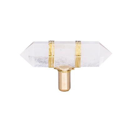 Skorter | Elegance Crystal Brass Cabinet Knob