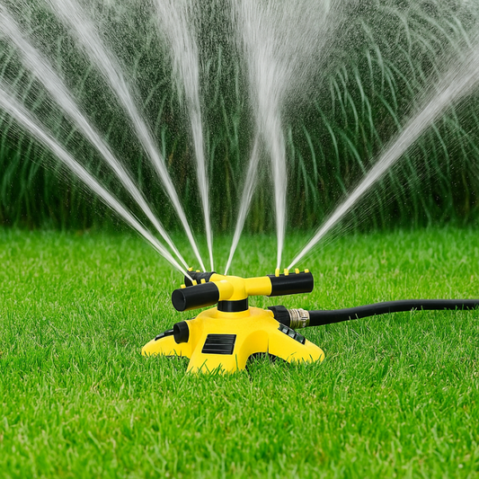 Skorter | 360° Rotating Lawn Sprinkler | Stable, Multi-Angle Nozzles for Even Coverage in Large Gardens