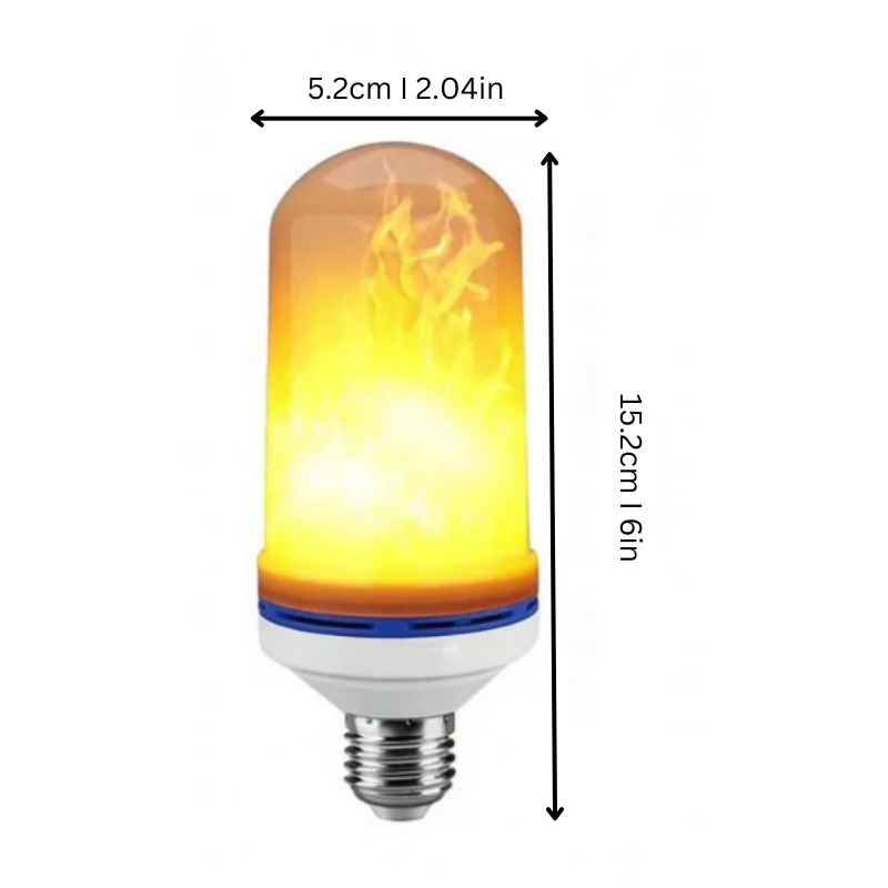 Skorter | FlameGlow LED Lamp – Flickering Flame Effect for Warm and Cozy Atmosphere