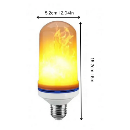 Skorter | FlameGlow LED Lamp – Flickering Flame Effect for Warm and Cozy Atmosphere