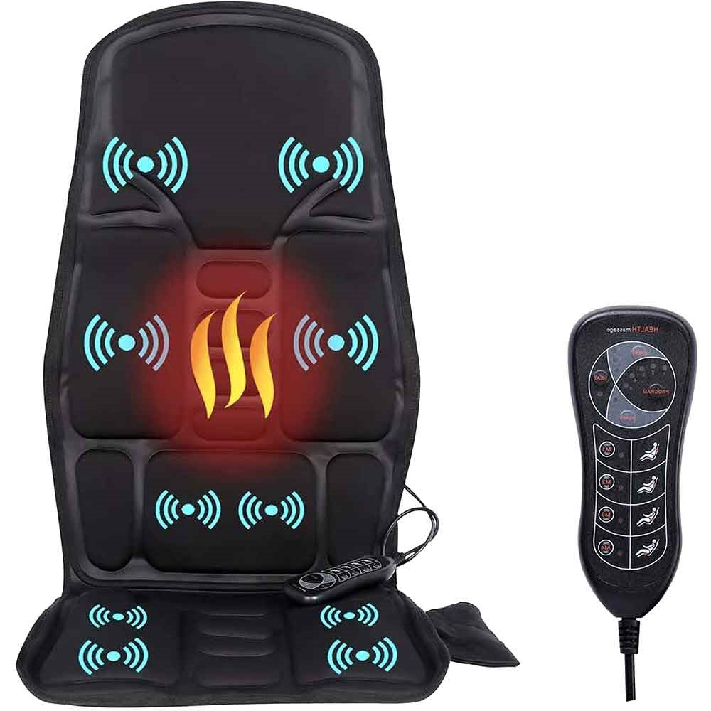 Skorter | 8-Mode Heated Massage Chair Pad for Back, Neck & Full-Body Relaxation – Perfect for Car & Home
