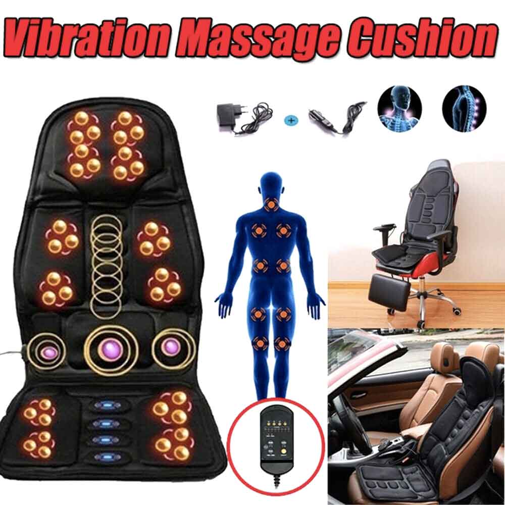 Skorter | 8-Mode Heated Massage Chair Pad for Back, Neck & Full-Body Relaxation – Perfect for Car & Home