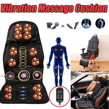 Skorter | 8-Mode Heated Massage Chair Pad for Back, Neck & Full-Body Relaxation – Perfect for Car & Home