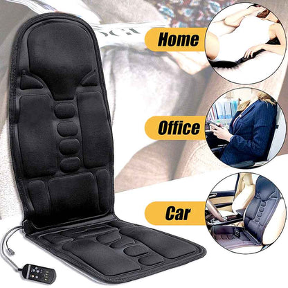 Skorter | 8-Mode Heated Massage Chair Pad for Back, Neck & Full-Body Relaxation – Perfect for Car & Home