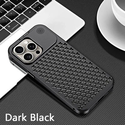 Skorter | Breathable Perfume Aluminum alloy Heat Dissipation Phone Case For iPhone 12 13 14 15 Pro Max Plus Detachable Cover