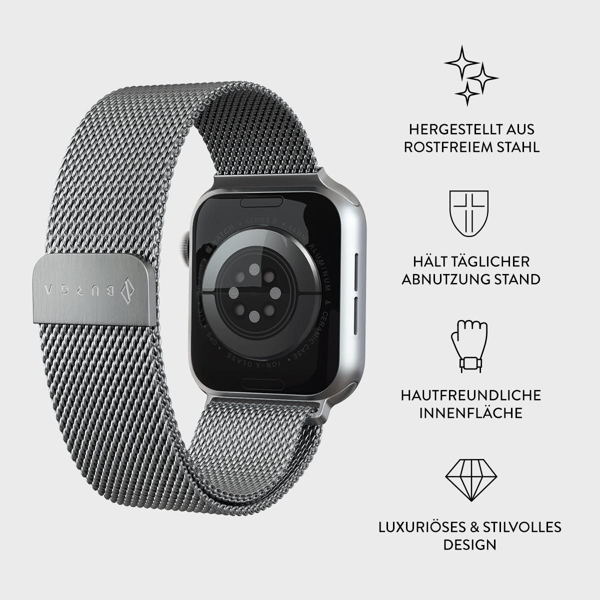 Skorter | Apple Watch Band - Metal Mesh