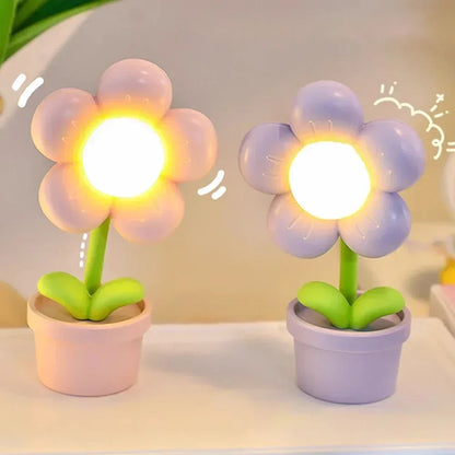 Skorter | Cute Flower Night Light for Children – LED Table Lamp in Flower Design for the Children's Room