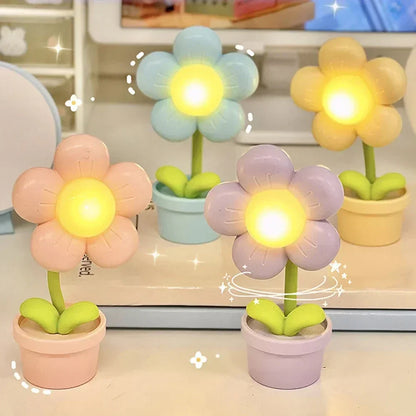 Skorter | Cute Flower Night Light for Children – LED Table Lamp in Flower Design for the Children's Room