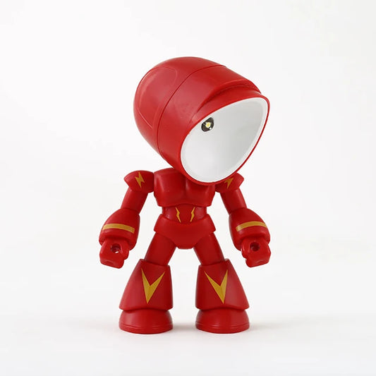 Skorter | RoboGlow – Cute Robot Table Lamp with LED for Children's Room & Office