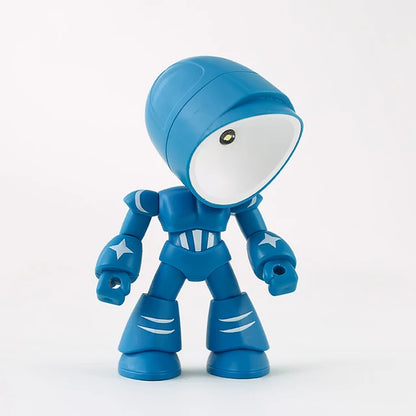 Skorter | RoboGlow – Cute Robot Table Lamp with LED for Children's Room & Office