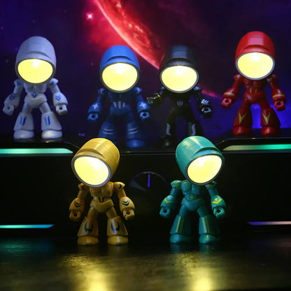 Skorter | RoboGlow – Cute Robot Table Lamp with LED for Children's Room & Office