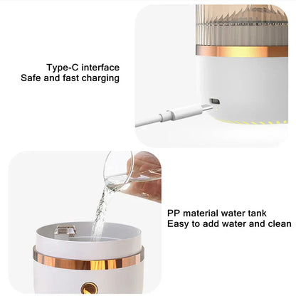 Skorter | Himalaya salt crystal lamp & essential oil diffuser, USB ultrasonic humidifier for home & office