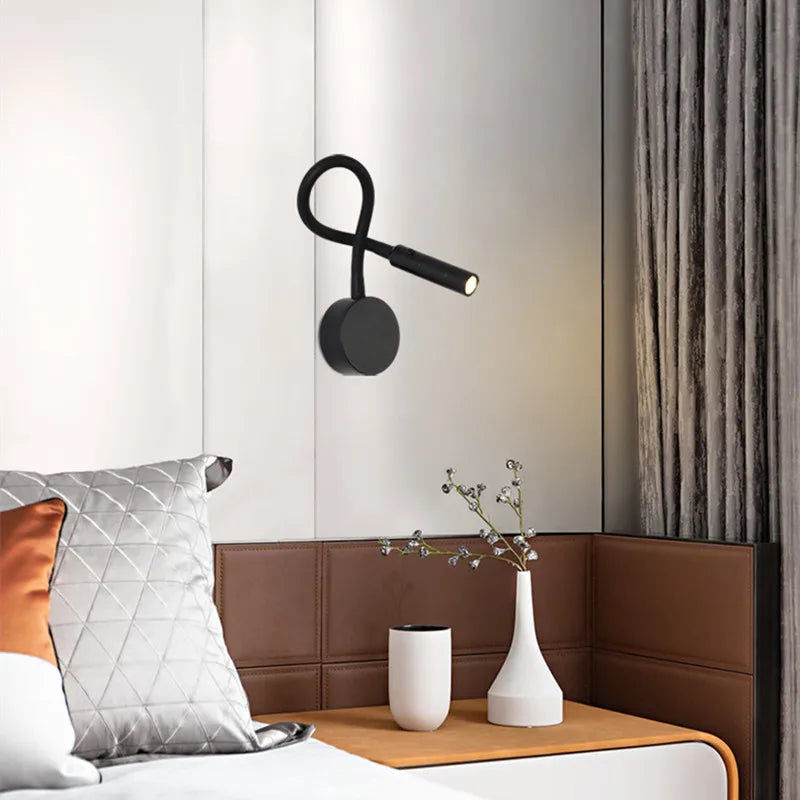 Skorter | SleekGlow – Minimalist LED Reading Wall Lamp with Adjustable Arm