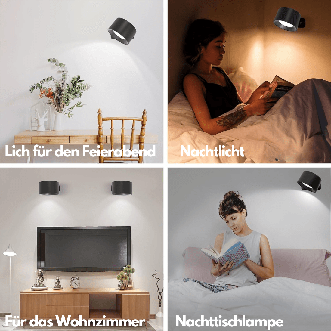 Skorter | 360° wireless rechargeable wall light | Versatile LED lighting solution