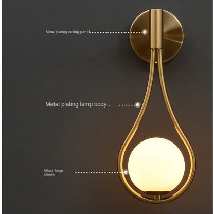 Skorter | Modern Glass Ball Wall Lamp