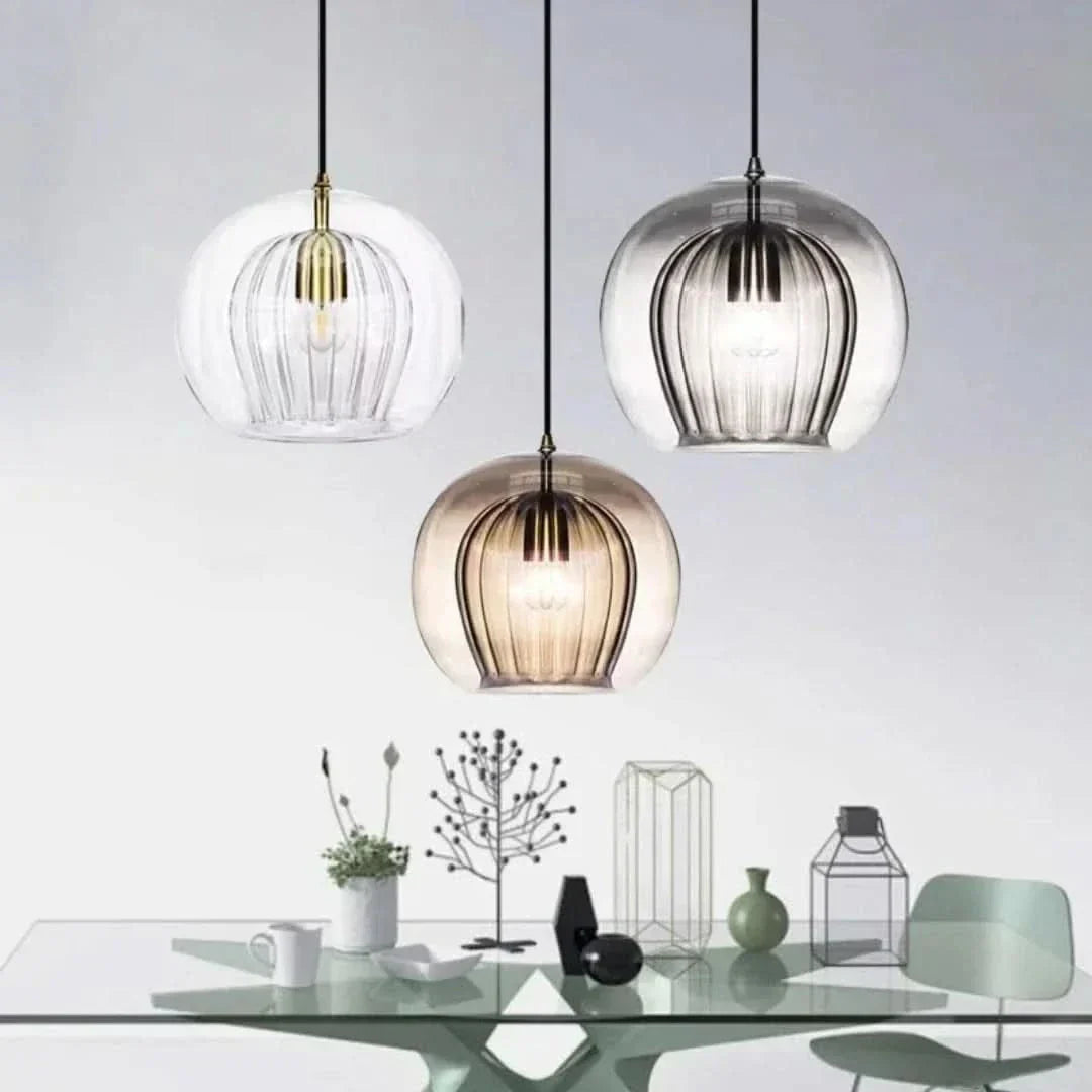 Skorter | TimberGlow - Modern Glass Pendant Light
