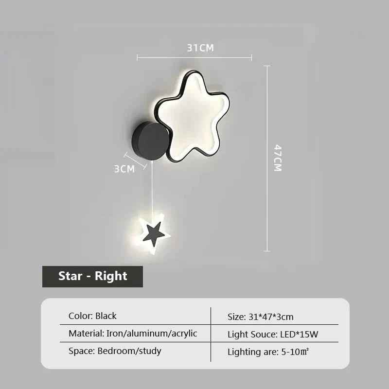 Skorter | Star Light - Clouds and Moon Wall Lamp