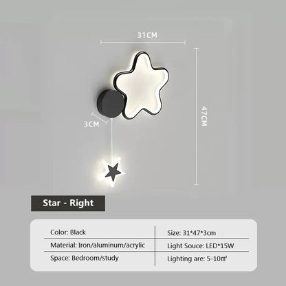 Skorter | Star Light - Clouds and Moon Wall Lamp