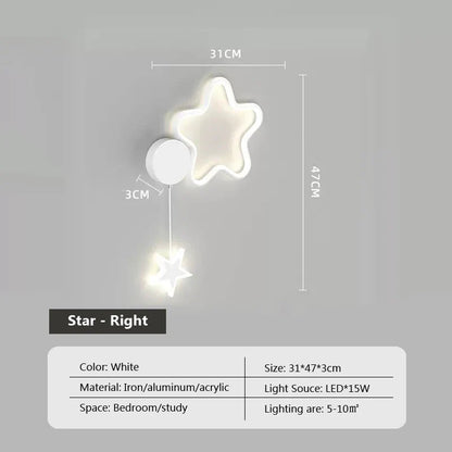 Skorter | Star Light - Clouds and Moon Wall Lamp