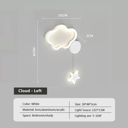 Skorter | Star Light - Clouds and Moon Wall Lamp