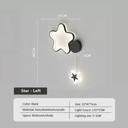 Skorter | Star Light - Clouds and Moon Wall Lamp