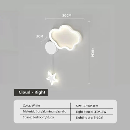 Skorter | Star Light - Clouds and Moon Wall Lamp