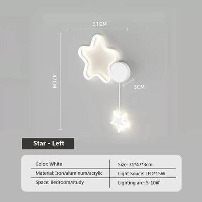 Skorter | Star Light - Clouds and Moon Wall Lamp