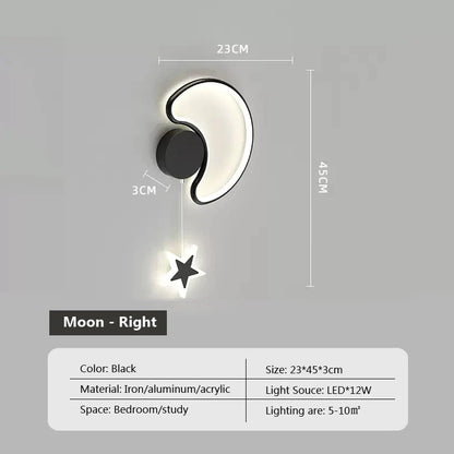 Skorter | Star Light - Clouds and Moon Wall Lamp