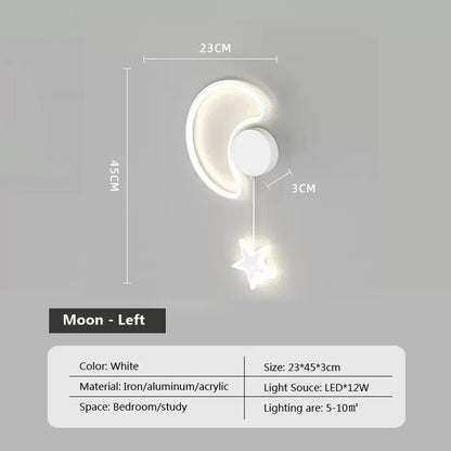 Skorter | Star Light - Clouds and Moon Wall Lamp