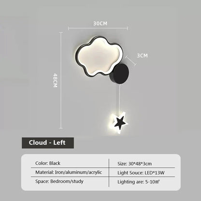 Skorter | Star Light - Clouds and Moon Wall Lamp