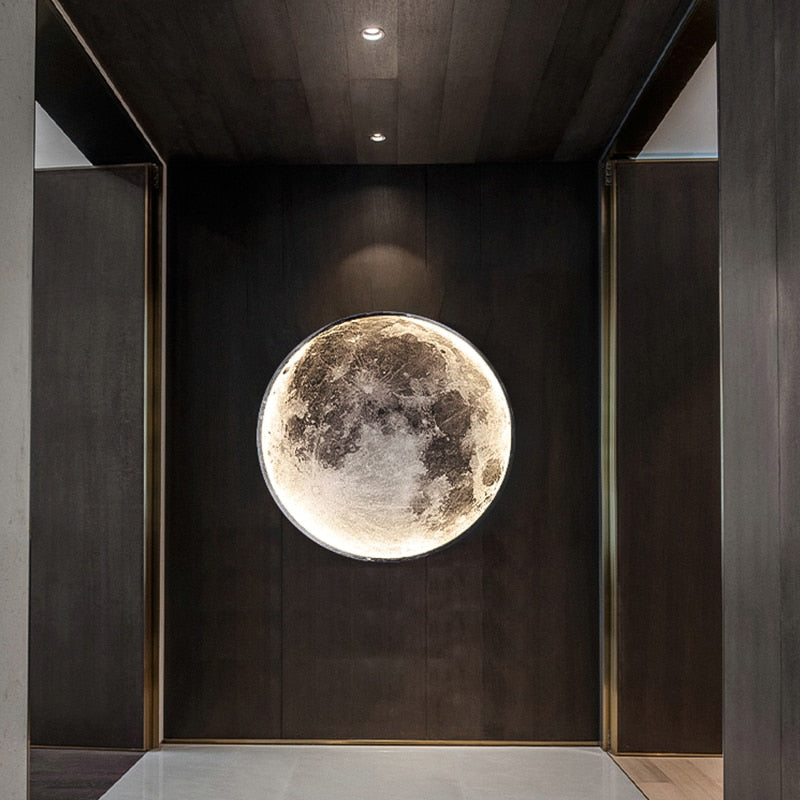 Skorter | Modern LED Wall Lamp Moon Indoor Lighting for Bedroom Living Room Home Decoration Fixture Light Decorate Chandeliers Lamps