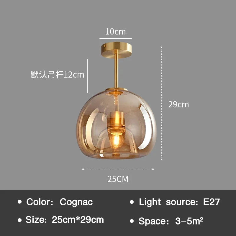 Skorter | EssenceGlow - Glass Ceiling Light