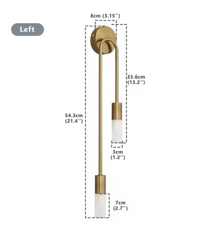 Skorter | Modern Wall Lamp in Gold