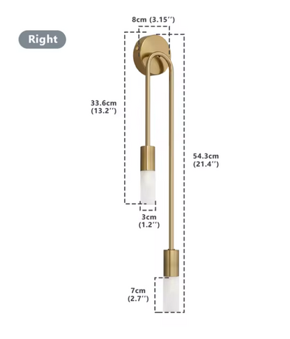 Skorter | Modern Wall Lamp in Gold