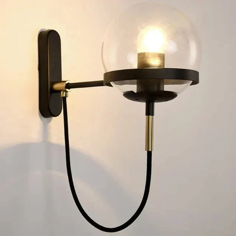 Skorter | GlassGlow - Modern Glass Wall Lamp – LED Wall Lamp for Living Room & Hallway