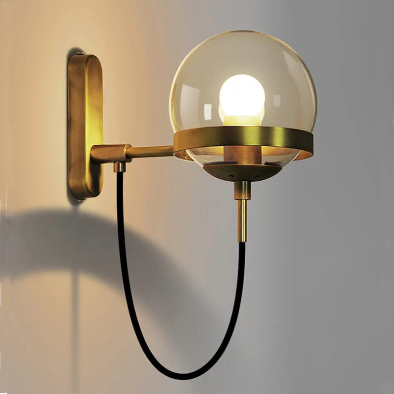 Skorter | GlassGlow - Modern Glass Wall Lamp – LED Wall Lamp for Living Room & Hallway