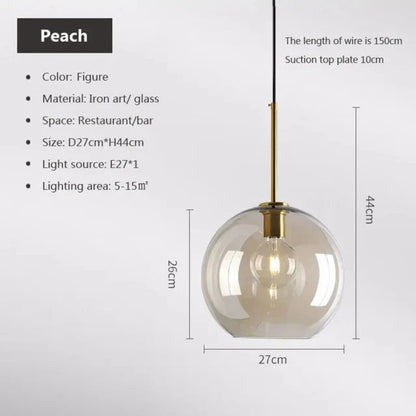Skorter | NordicGlas - Modern Scandinavian Glass Pendant Lamp for Dining Room and Living Room