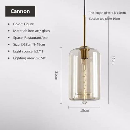 Skorter | NordicGlas - Modern Scandinavian Glass Pendant Lamp for Dining Room and Living Room