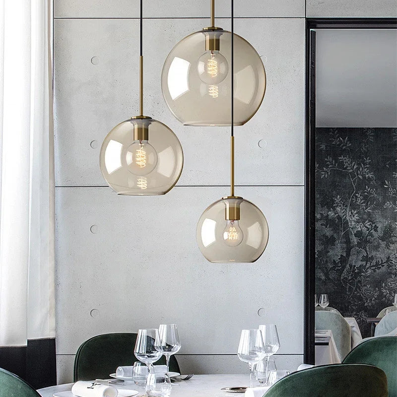 Skorter | NordicGlas - Modern Scandinavian Glass Pendant Lamp for Dining Room and Living Room