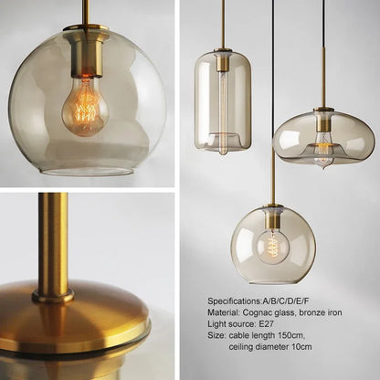 Skorter | NordicGlas - Modern Scandinavian Glass Pendant Lamp for Dining Room and Living Room